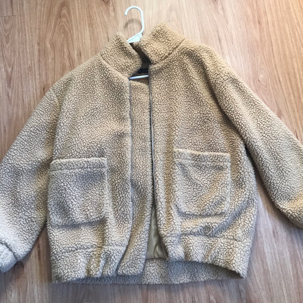 Tan Teddy Bear Jacket